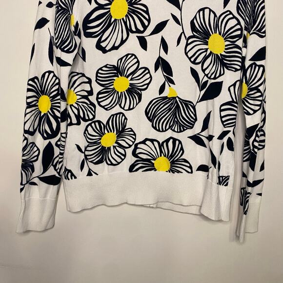 Tommy Hilfiger Womens Cardigan Long Sleeve Sweater Floral Preppy Buttons Medium - Picture 10 of 11